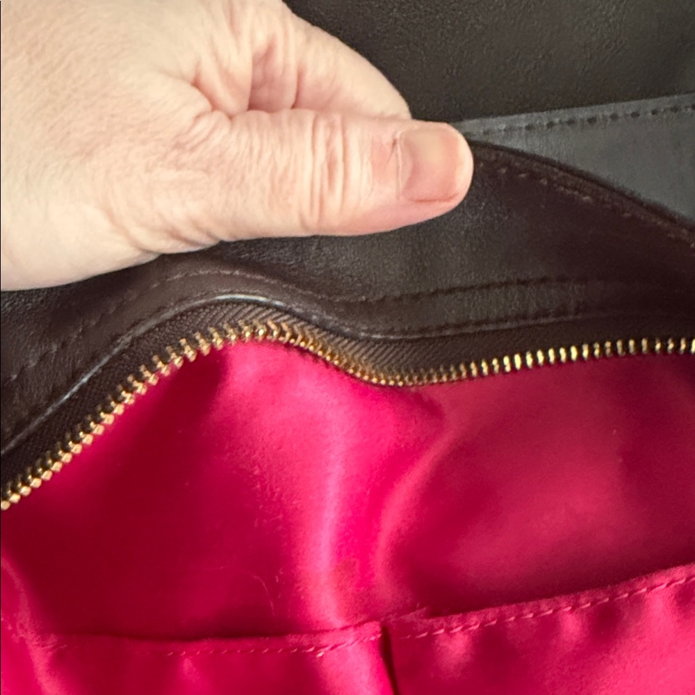 Coach Zoe Leather Shoulder Hobo Bag - Brown June 2009 - Picture 13 of 15